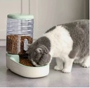 Cat & Dog Green Automatic 1 Gallon Food Dispenser Small & Medium Breeds