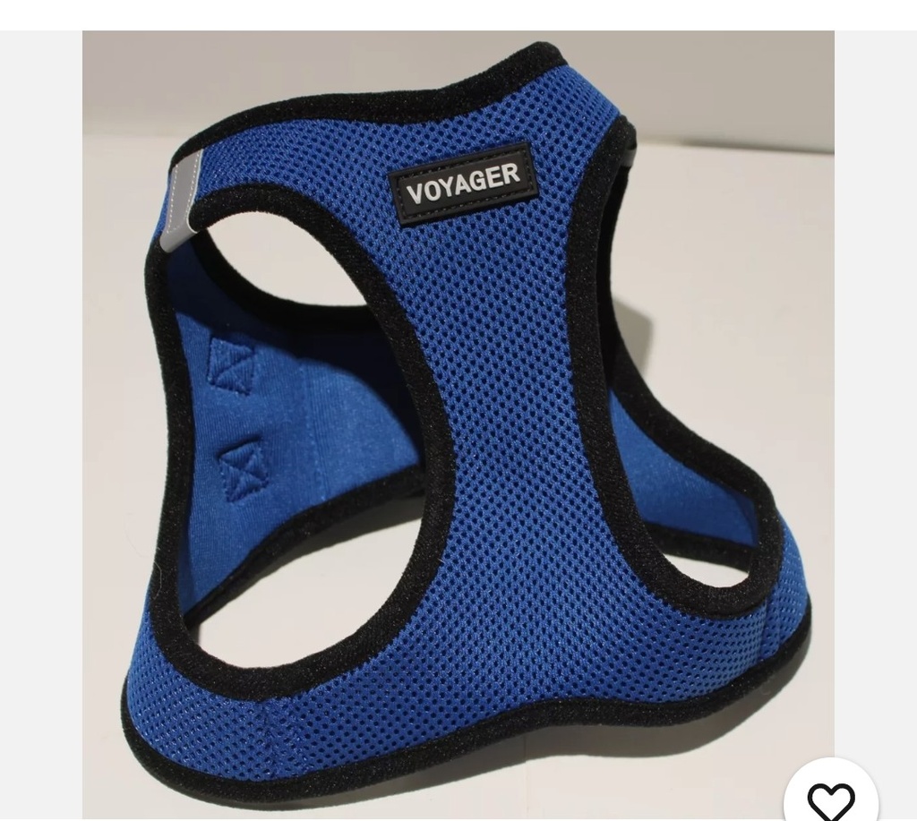 Voyager Step-in Air Dog Harness - All Weather Mesh Step in Vest Harness for Small and Medium Dogs and Cats by Best Pet Supplies - Harness (Royal Blue/Black Trim), XL (Chest: 20.5-23")