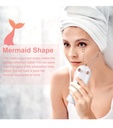 Mermaid Threading Hair Removal - Rechargeable Facial Hair Threader Machine, Womens Automatic Thread Hair Remover Tool Kit, Electric Threads Epilator for Face, Upper Lip, Arms (White)