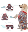 LovinPet Large Dog Pajamas: Large Breed Pitbull/Boxer/Labrador/Doberman, Lightweight Onesie,Space-Travel Grey Print,Post Surgery Shirt,UV Protection,Pet Anxiety Relief,Wound Care BOR Big Dog/Medium